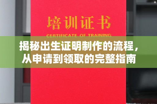覃塘揭秘出生证明制作的流程，从申请到领取的完整指南