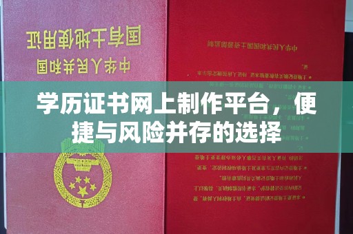 覃塘学历证书网上制作平台，便捷与风险并存的选择